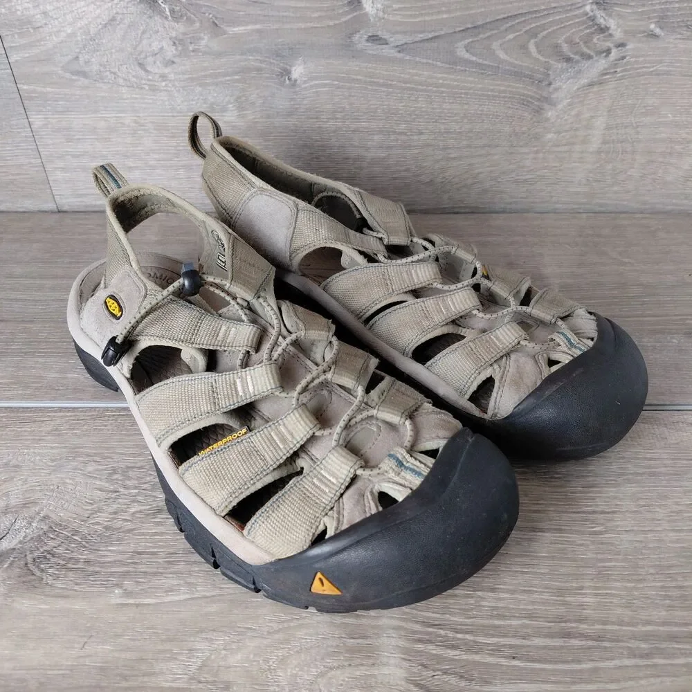 KEEN Newport H2 Sandals Mens 11.5 Tan Waterproof Outdoor Hiking Fisherman Shoes
